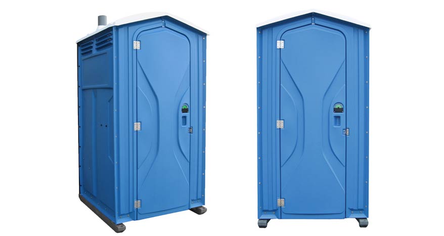 Long-term porta potty units on site in Catonsville, Maryland